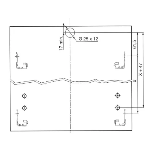 Blum Tandembox fogantyú és kapcsolóelem, szürke