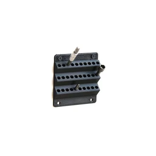 WM2_Black Wandhalterung für Bits, schwarz, 30 Plätze 