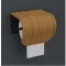 Individuell gestalteter Toilettenpapierhalter, lackierte Eiche, gebogenes Sperrholz